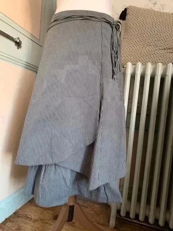 Jupe camaïeu à pans taille 36