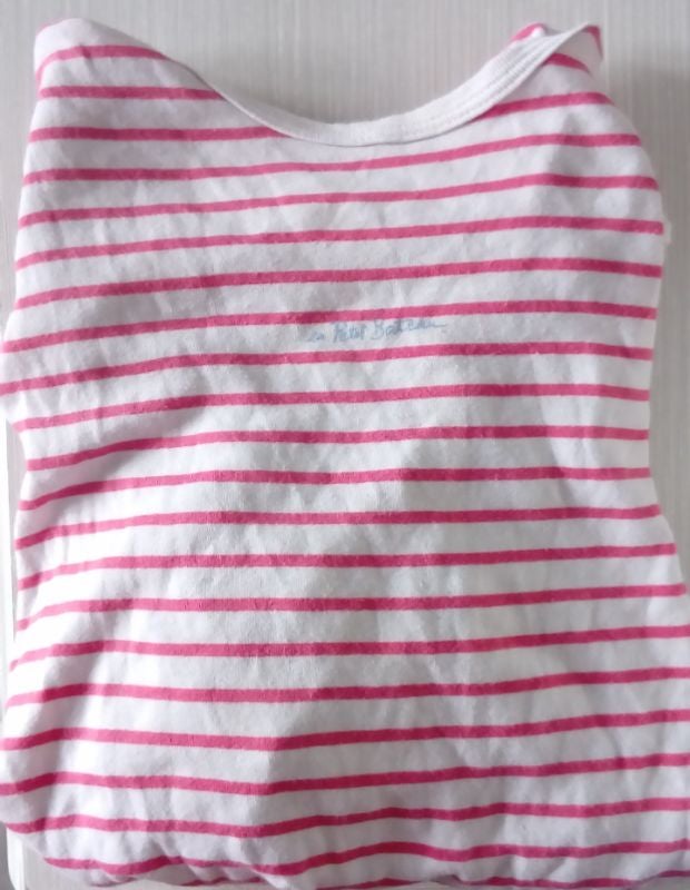 ⛵ Pyjama rouge et blanc à rayures Petit bateau bébé taille 24 mois ⛵