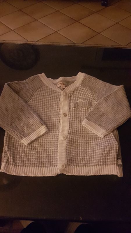 gilet gris dpam 12 mois