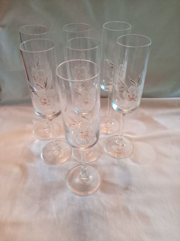 Verres à champagne cristal