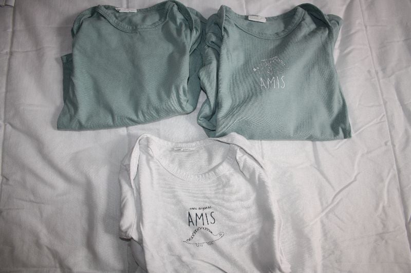 4 bodies manches longues en 36 mois de Mots d'enfants