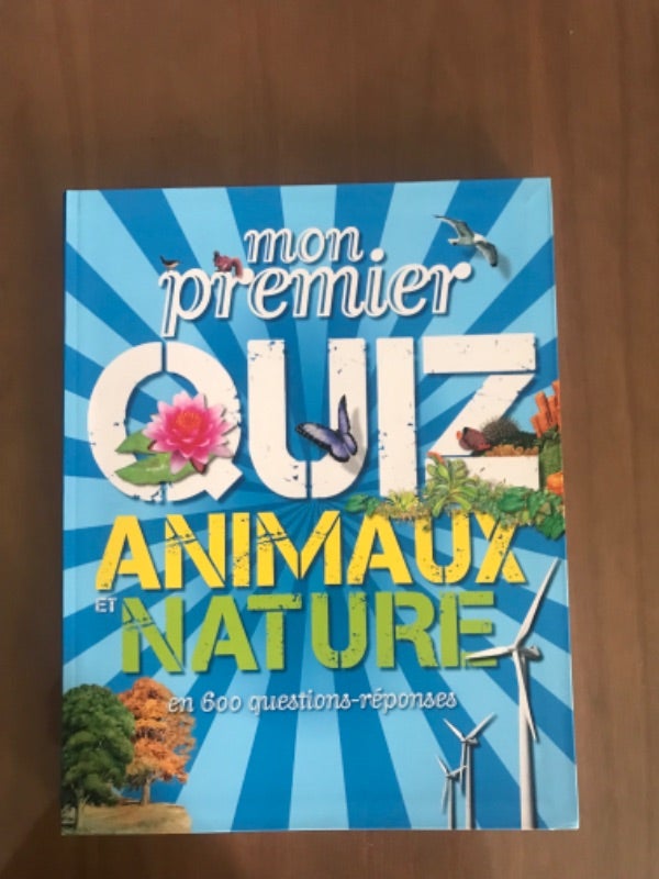Livre NEUF Mon premier quiz animaux et nature
