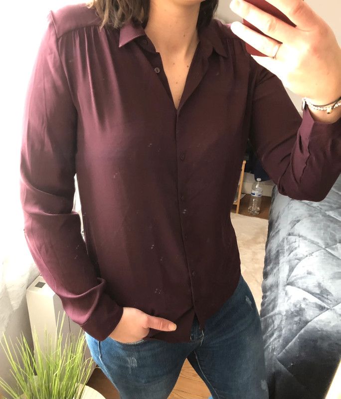 Chemise violette