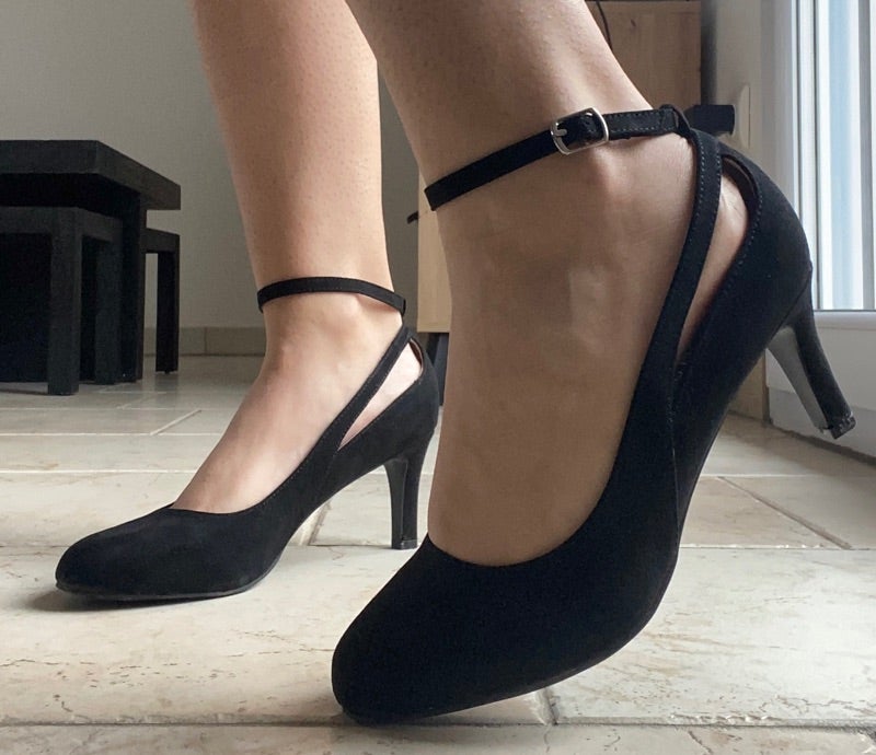 Escarpins noir daim