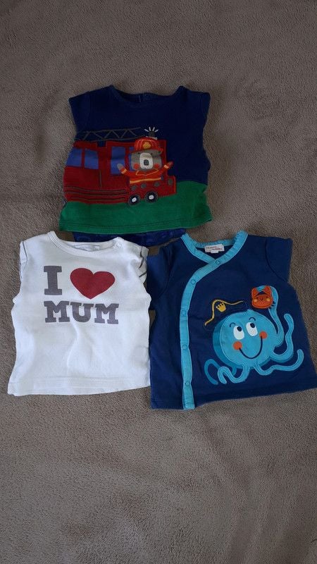Lot 3 pyjamas printemps été garçon 9 mois
