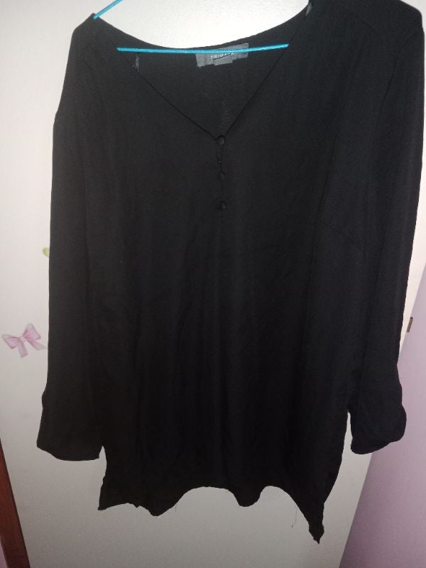 Blouse en voile noir