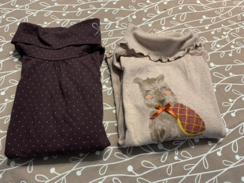 Lot de 2 sous-pull col roules- 8 ans