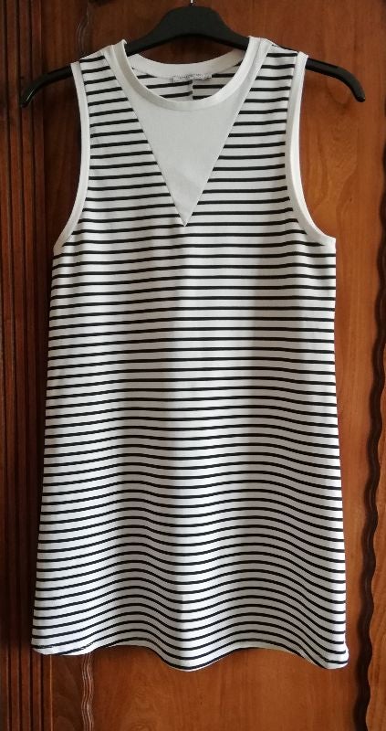 Tee shirt long rayé ou petite robe d'été élasthanne