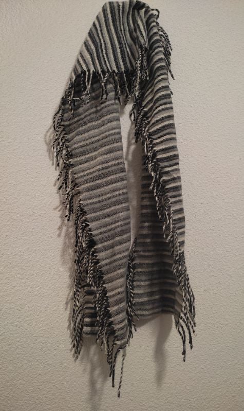 Écharpe rayée à franges