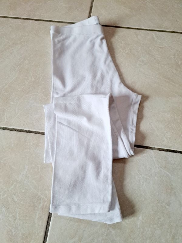 Legging long blanc uni 10 ans 👧 Kiabi en TBE