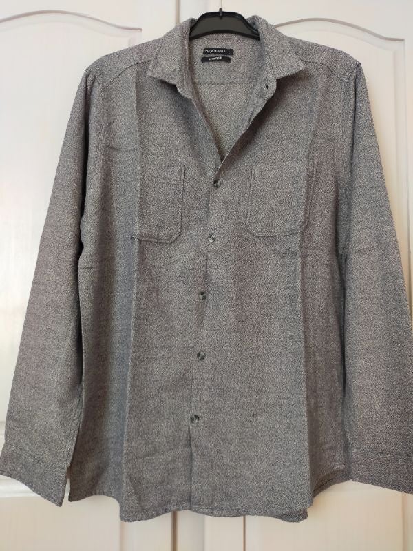 Chemise grise chiné