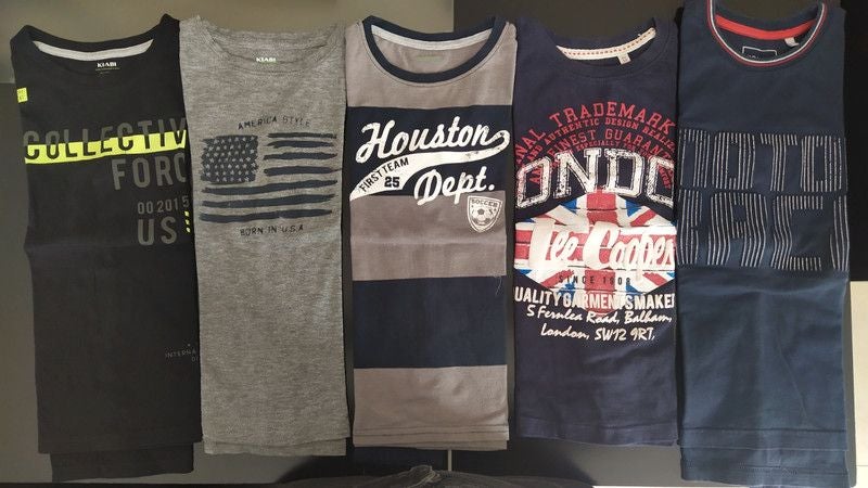 Lot 6 T-shirts/polo manches longues garçon 8A