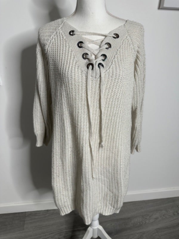 Robe pull oversize beige crème TL/XL 40/42