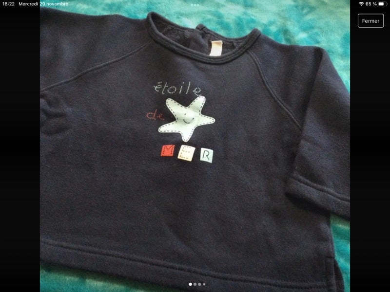 sweat polo épais kiabi bébé 18 mois tbe comme neuf