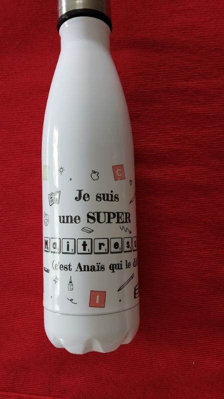 Gourde personnalisée maîtresse