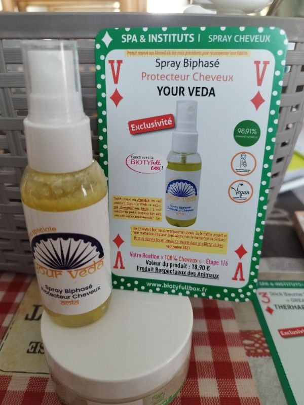 Spray biophasé protecteur cheveux