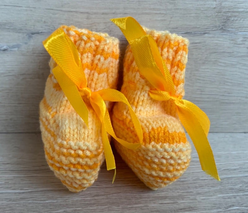 Chaussons au tricot 0-3 mois