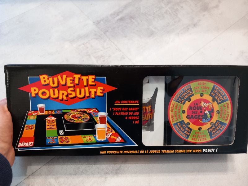 Jeu buvette poursuite