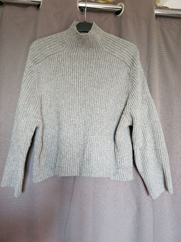 Pull chaud gris