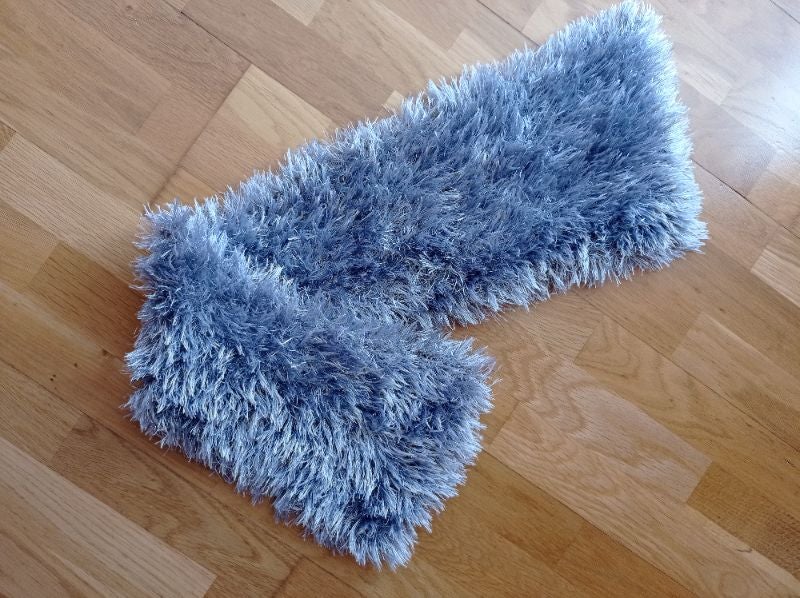 Echarpe grise angora neuve
