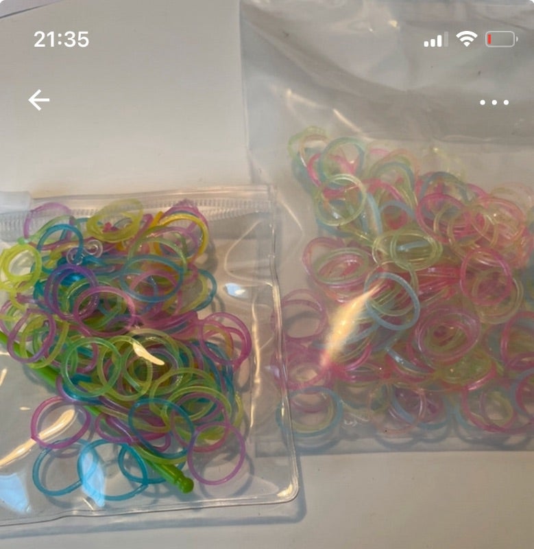 Élastiques multicolores pour création de bracelet
