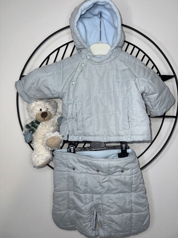 Combinaison 0 à 3 mois vertbaudet bleu chaud manteau veste