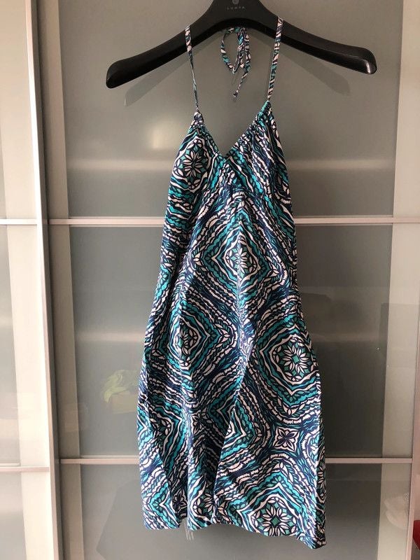 Robe dos nu h&M bleu vert taille s