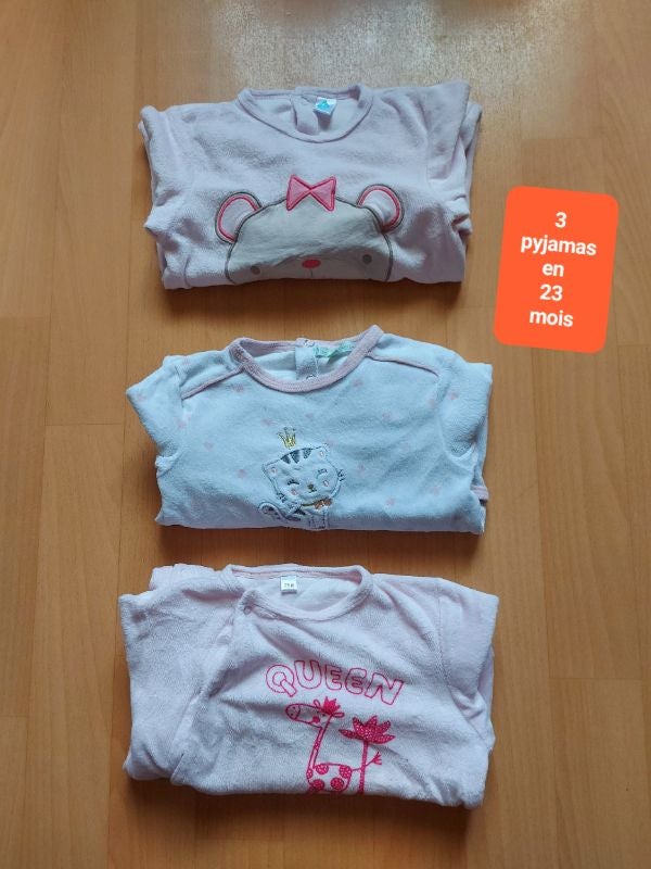 3 pyjamas en 23 mois