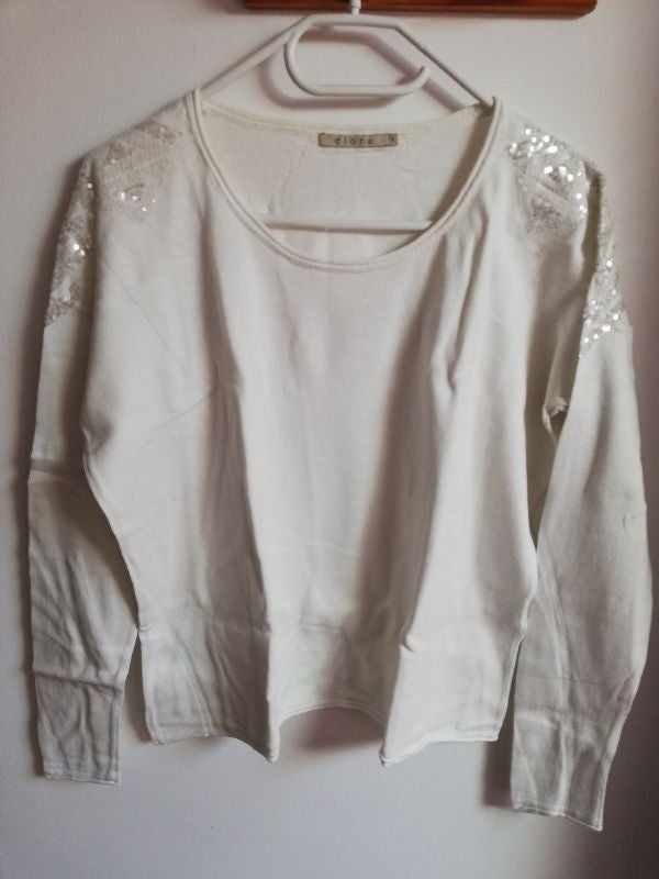 Pull blanc Elora