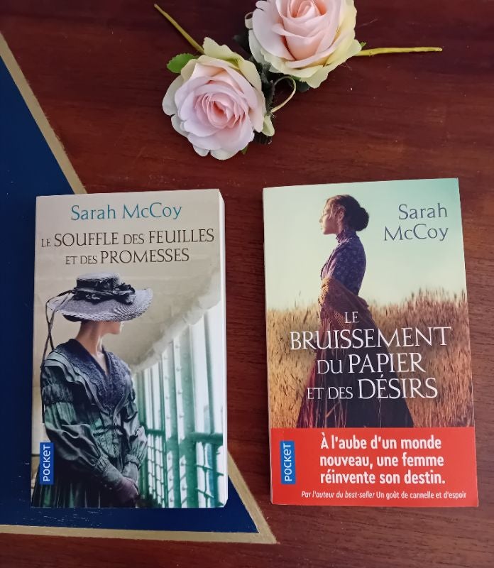 Lot de 2 romans de Sarah Mc Coy Le bruissement du papier & Le souffle des feuilles