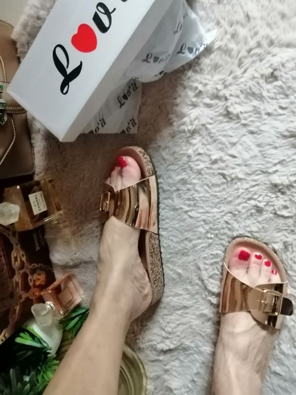 Mules champagne confort Love'it