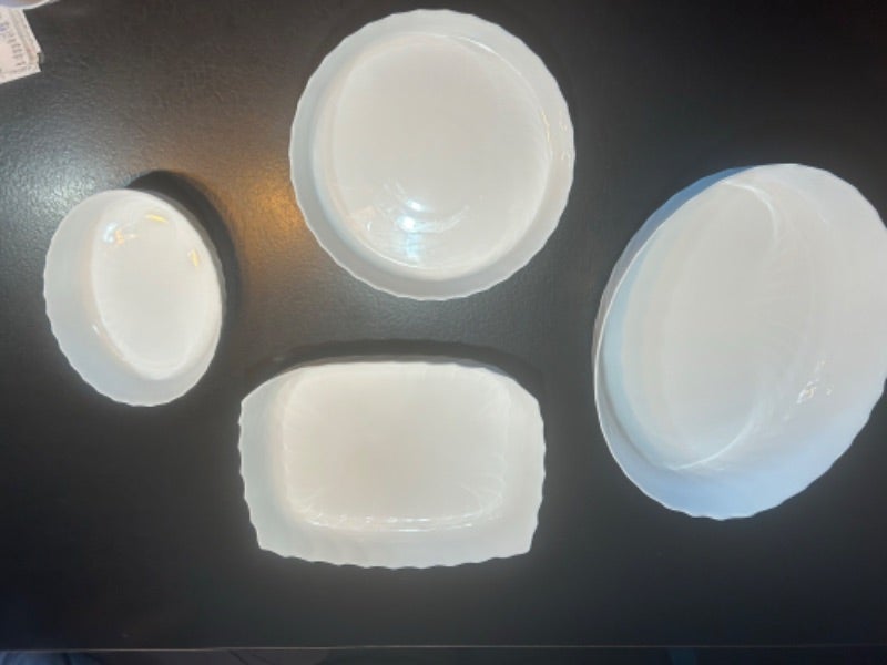 Lot de 4 plats à four luminarc
