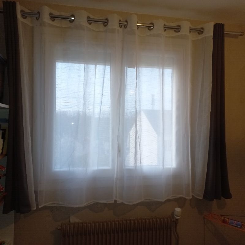 Rideaux blanc 117x137
