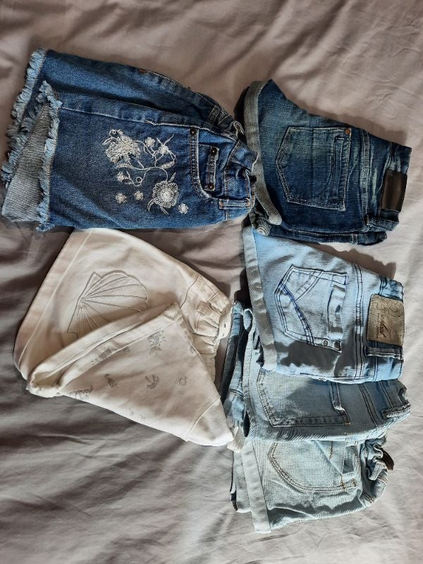 Lot 6 short jeans 10 ans