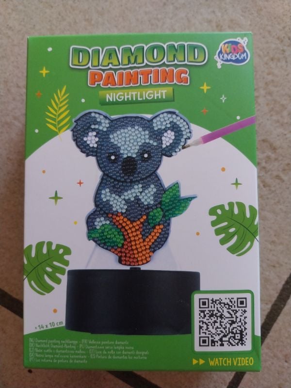 Veilleuse peinture diamants