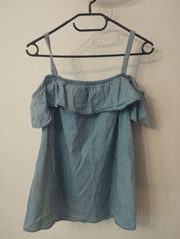 Débardeur bleu in extenso taille 40