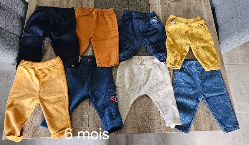 Lot pantalon  6 mois