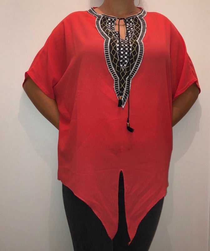 Haut rouge oriental