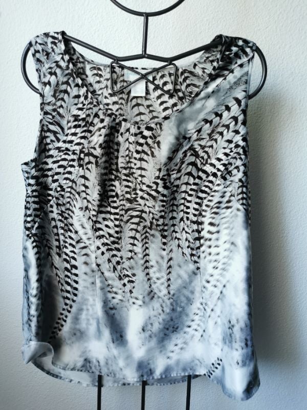 Débardeur gris/plumes CREATION L