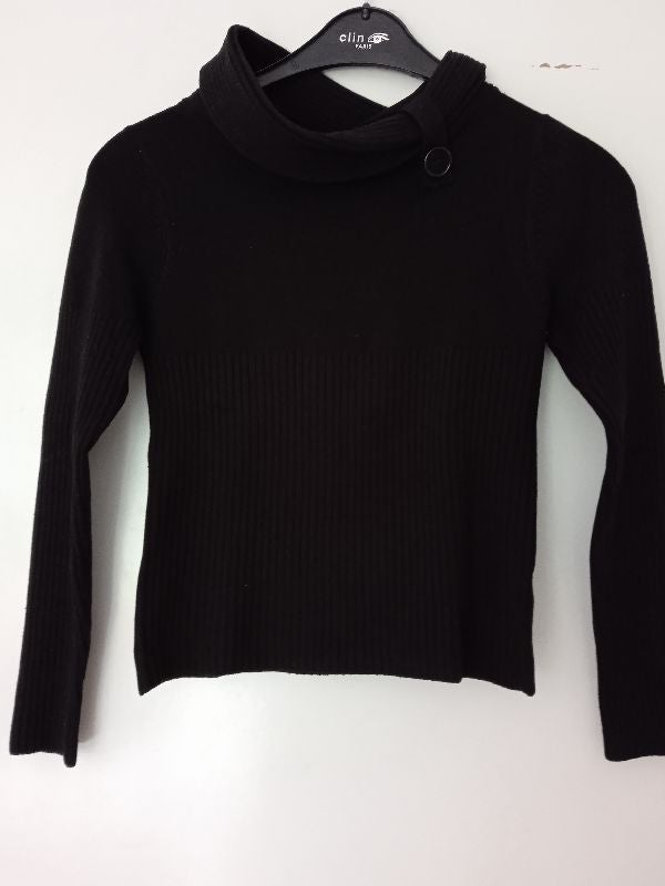 Pull col roulé manches longues