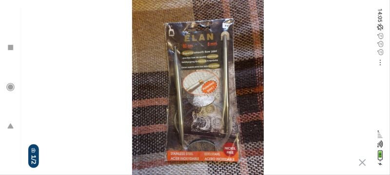 Aiguille circulaire n 8 Pony elan