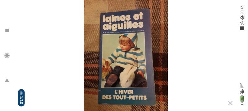 Magazine tricot layette l'aines et aiguilles n 186