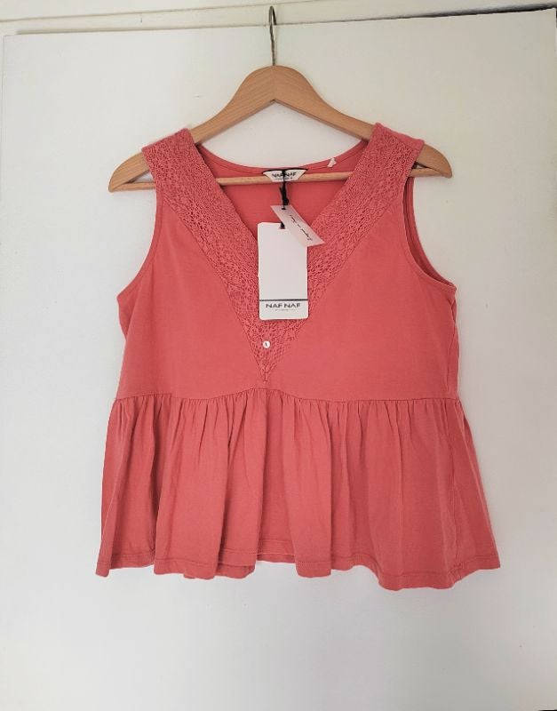 Blouse sans manches en coton naf naf