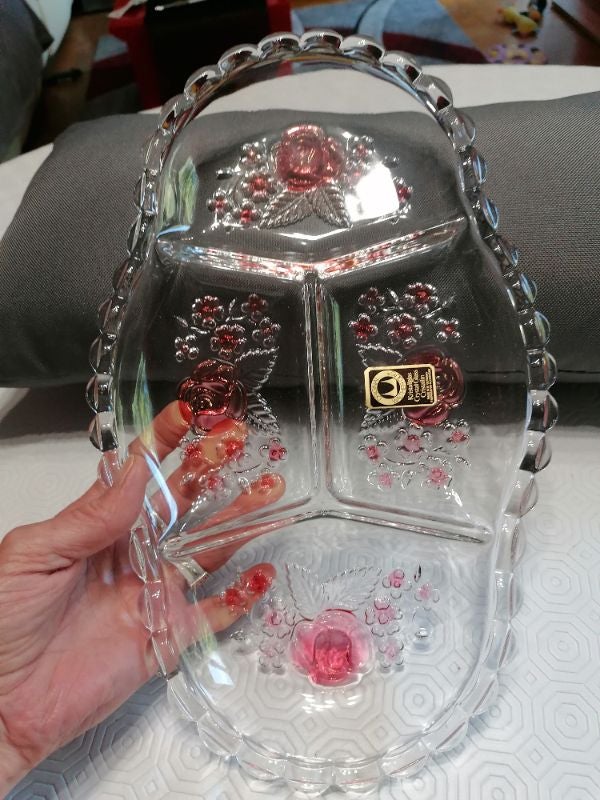Beau plat dit cristallin de Walther glas neuf