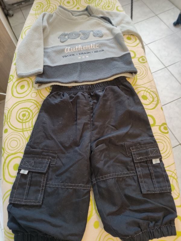 Ensemble chaud bleu