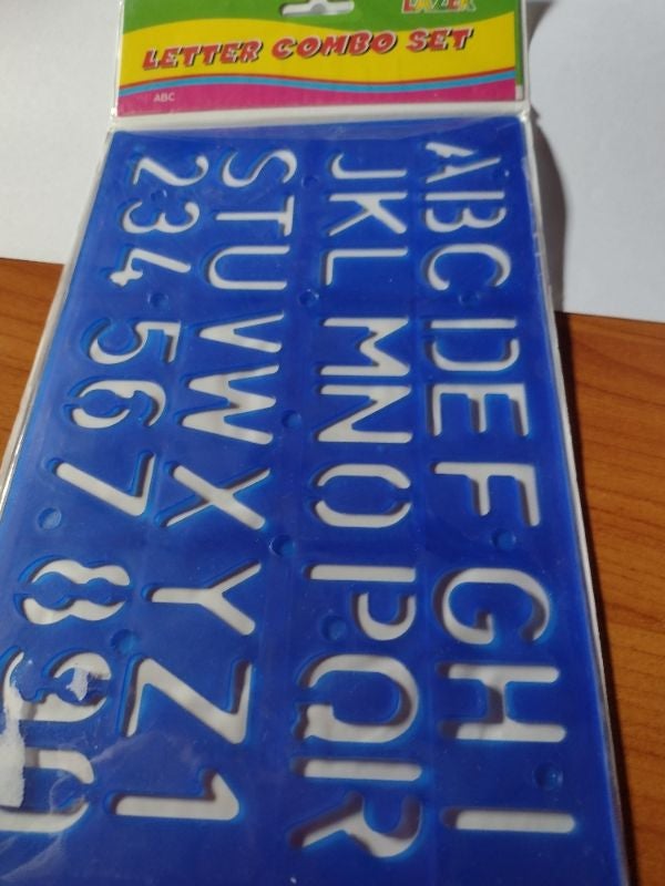 Pochoir lettre