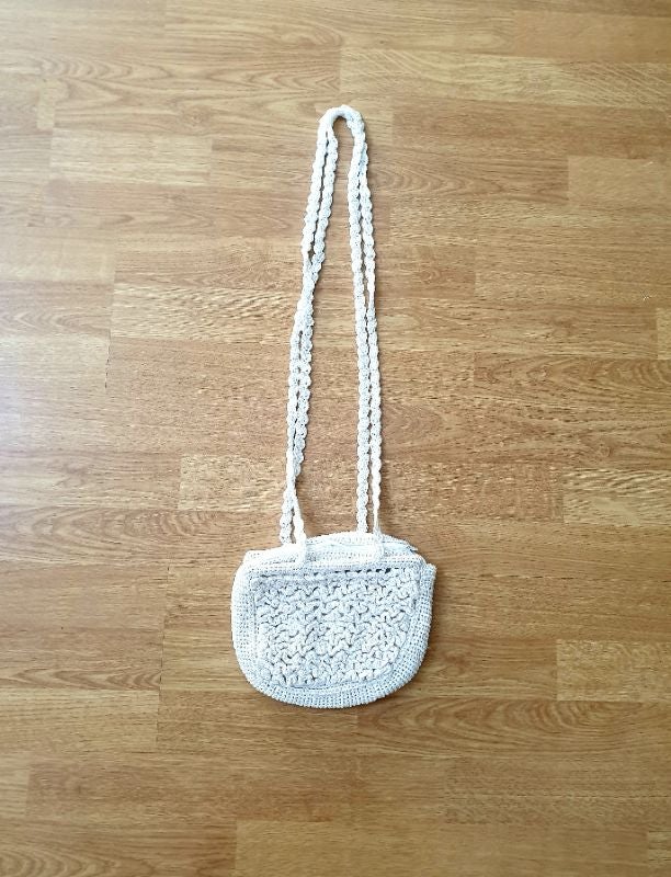 Magnifique sac à main vintage en crochet