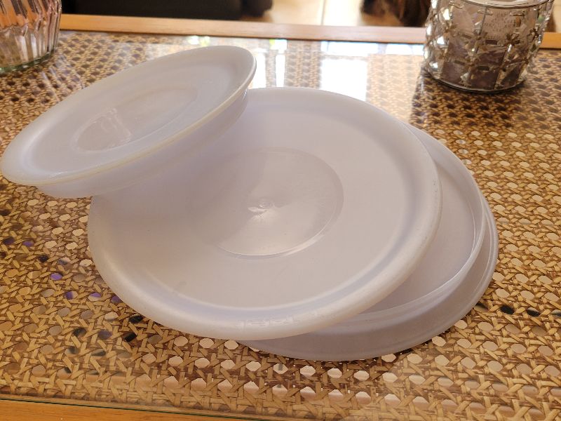 Lot 3 couvercles plastiques casseroles Tefal