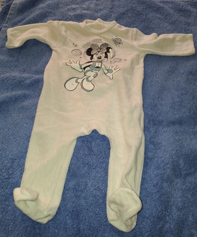 Pyjama Minnie blanc cassé 9 mois