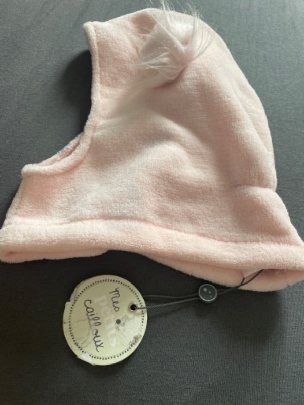 Bonnet cagoule avec pompon